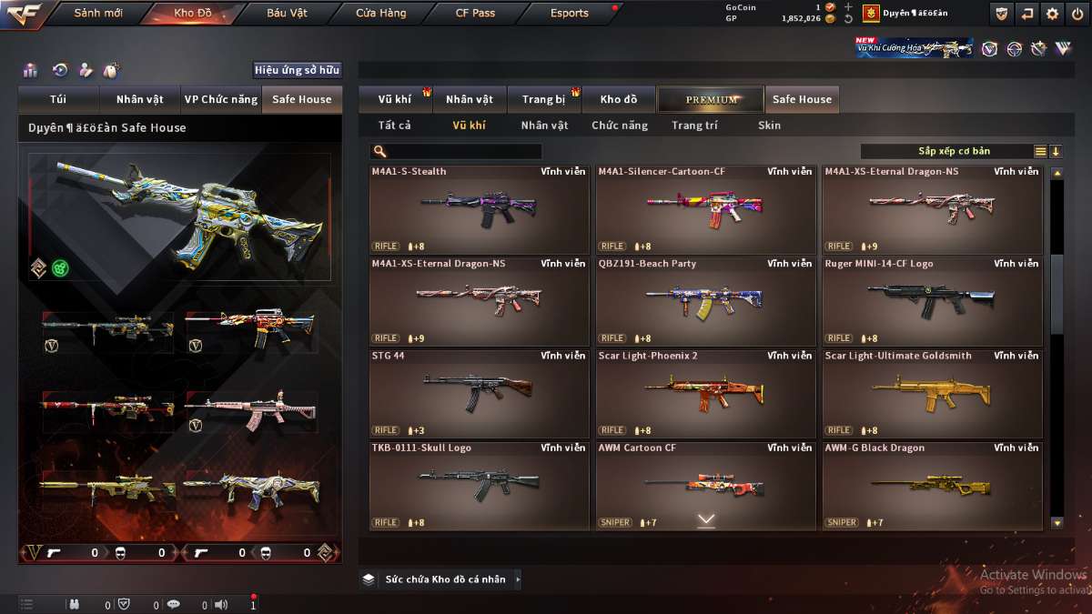 shop acc cf uy tin gia re